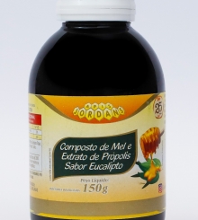 COMPOSTO DE MEL E EXTRATO DE PRPOLIS SABOR EUCALIPTO 150G